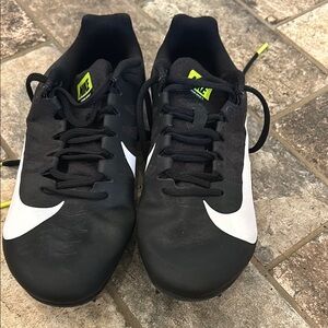 Women’s Nike Black and White Athletic Track Cleats